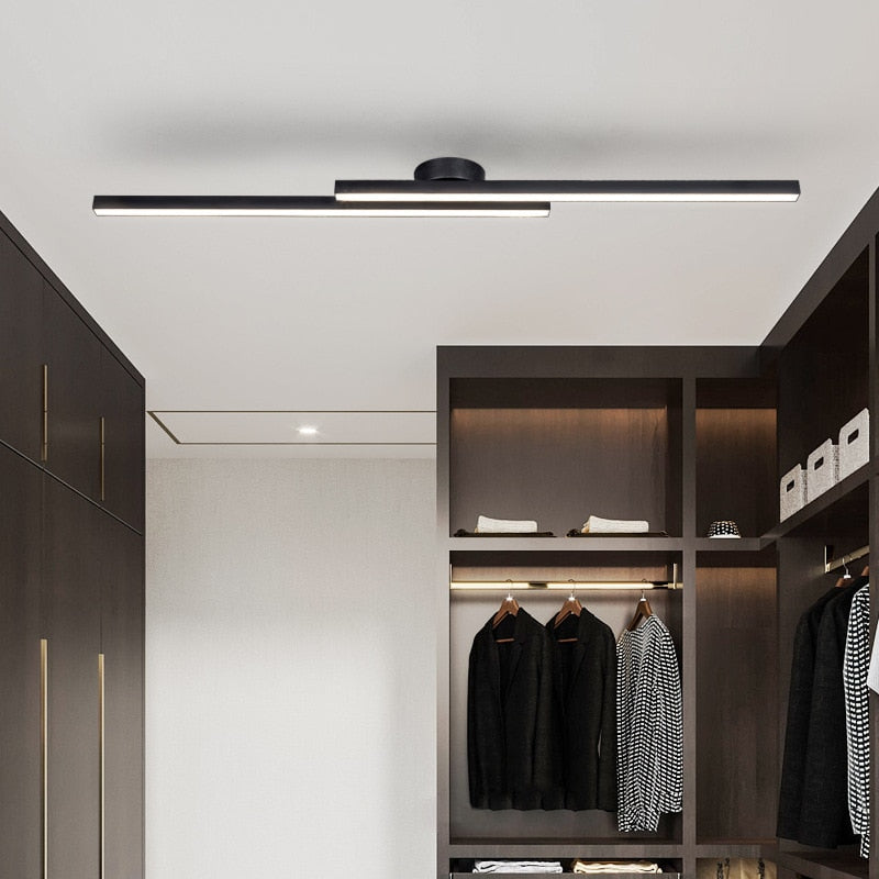 Plafonnier design LED linéaire et minimaliste Dallas