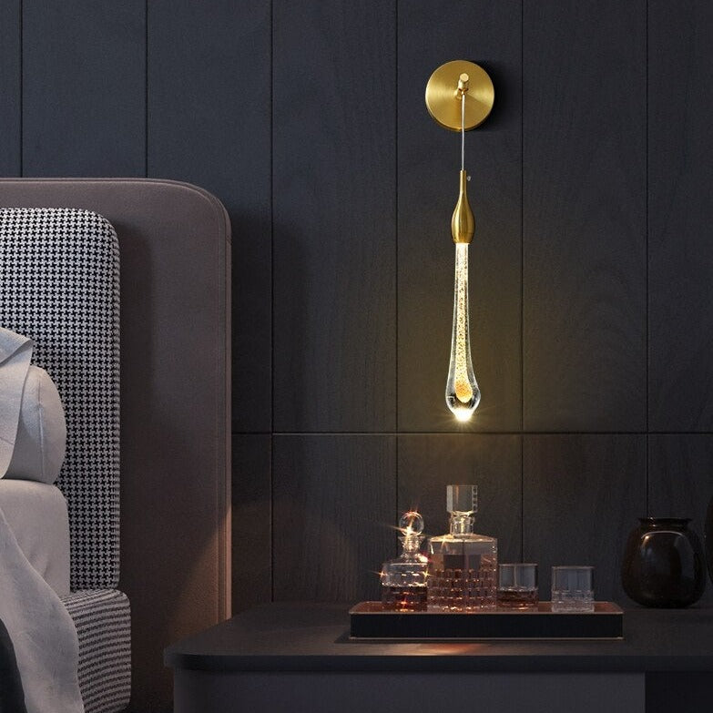 Applique murale moderne suspendue dorée luxury Gabriella