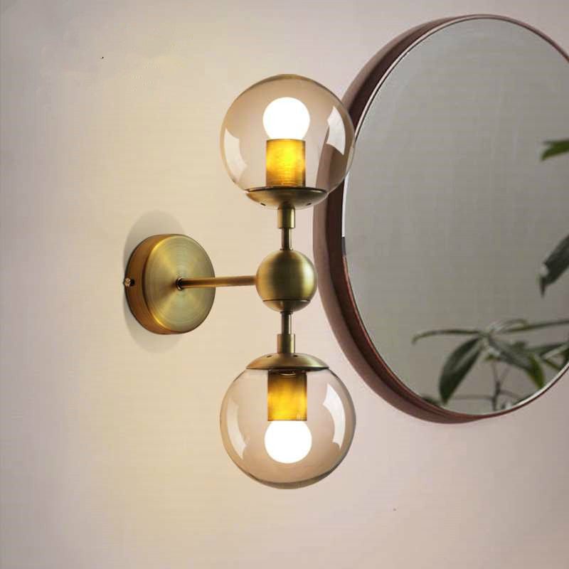 Applique murale moderne en verre fumé Shonda