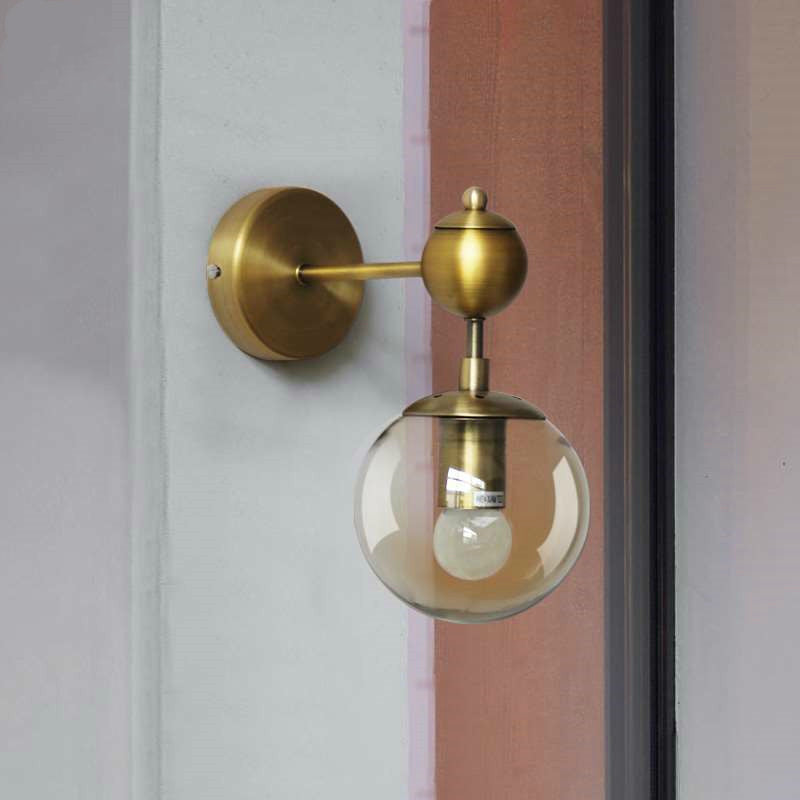 Applique murale moderne en verre fumé Shonda