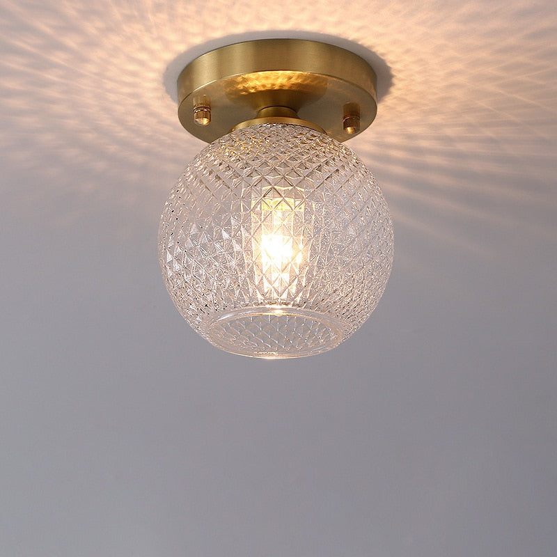 Plafonnier moderne avec abat-jour en verre luxury Diara