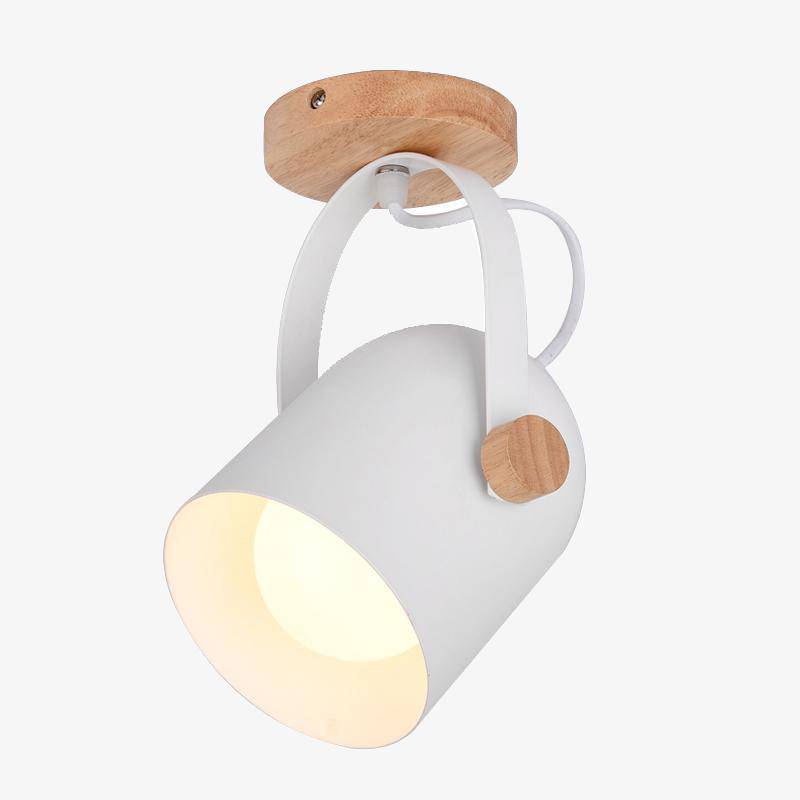 Spot dirigeable à LED avec bois