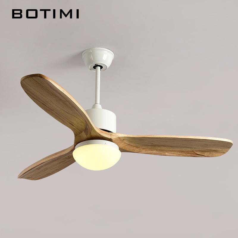 Ventilateur de plafond LED Techo à pales en bois