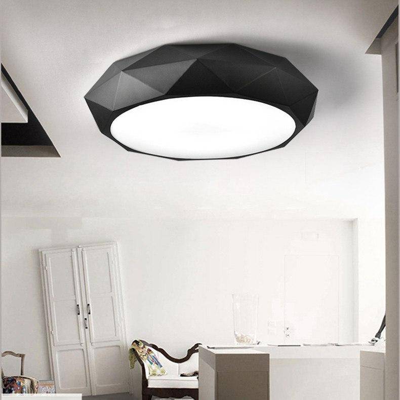 Plafonnier design LED géométrique diamant