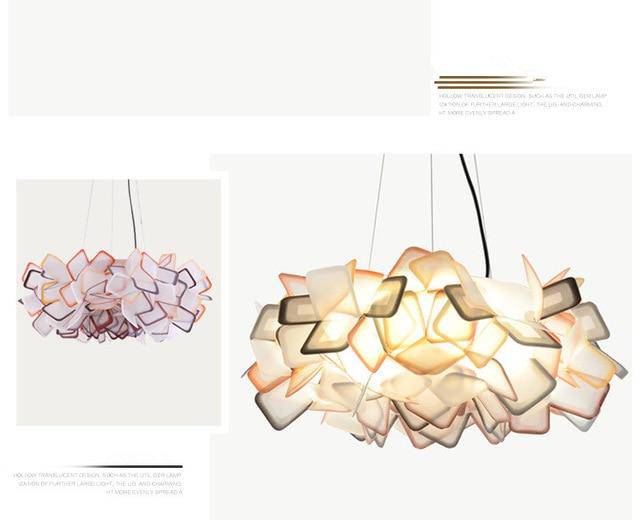 Suspension design de couleur en acrylique Clizia