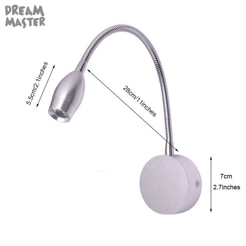 Applique lampe LED dirigeable avec interrupteur