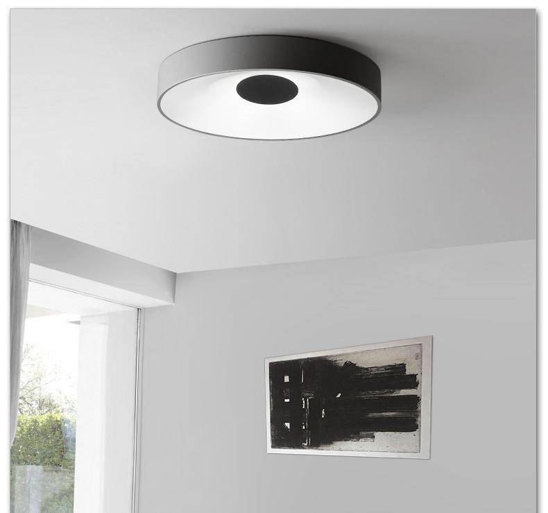 Plafonnier design LED rond et creux Concave