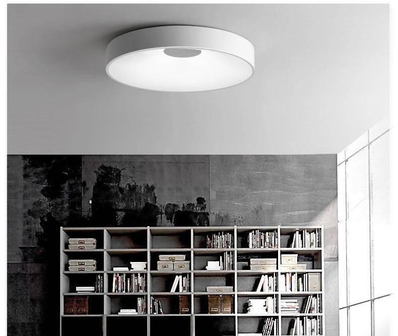 Plafonnier design LED rond et creux Concave