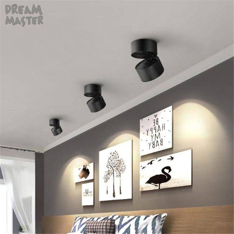 Spot LED orientable cylindrique Rotation