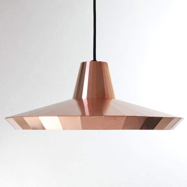 Suspension design rose gold de différentes formes droites Loft