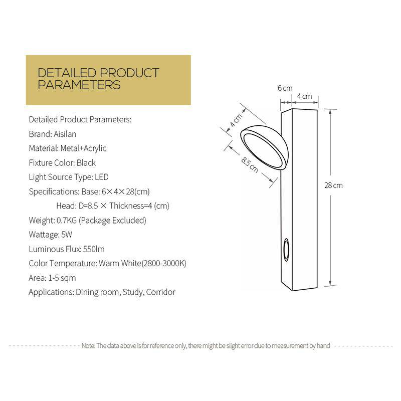 Applique design LED ajustable scandinave