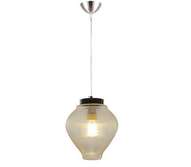 Suspension design formes en verre à LED moderne