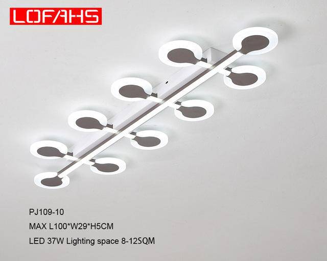 Plafonnier moderne à LED barre à ronds Entrance