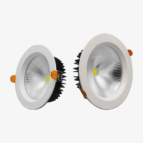 Spot encastré rond moderne en aluminium blanc