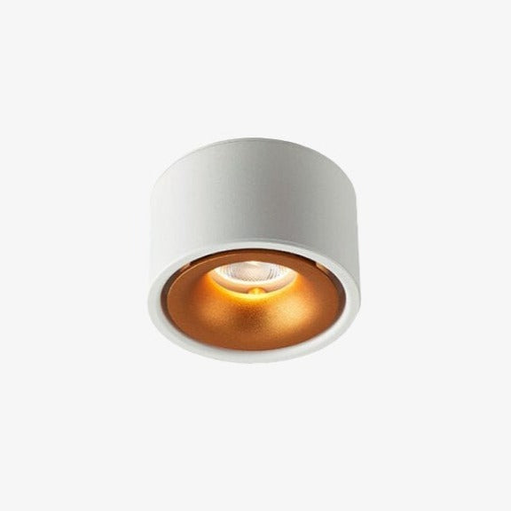 Spot moderne LED rond et encastrable en métal Lory