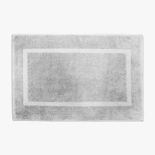 Tapis de bain rectangle en coton coloré Pim