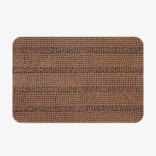 Tapis de bain rectangulaire coloré en microfibres Absory