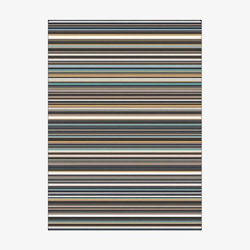 Tapis rectangle moderne à rayures sombres