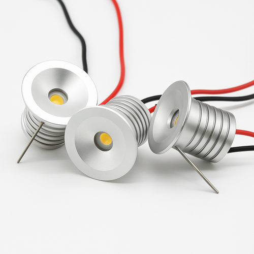 1W LED Spotlight Dimmable Spot Lamp DC12V 24V 15mm 25mm Cutout Recessed Downlight IP65 Bedroom Ceiling Cabinet Stair