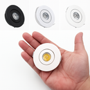 6 pièces Led Mini lumière vers le bas 3W 1W Dimmable Spot lumières encastrées AC85-265V plafonnier en aluminium 52mm