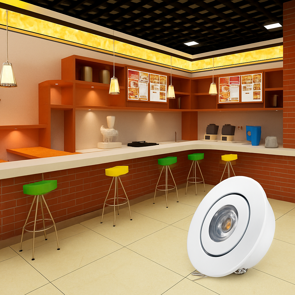 6 pièces Led Mini lumière vers le bas 3W 1W Dimmable Spot lumières encastrées AC85-265V plafonnier en aluminium 52mm - vue 10 sur 9