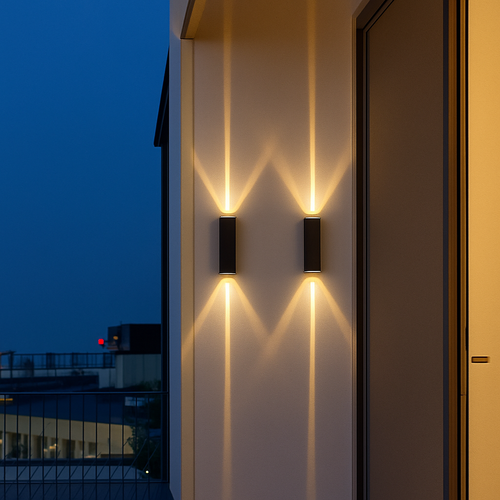 6W 10W 20W Outdoor LED Wall Lights Up and Down Narrow Beam COB Aluminium Wall Sconces Porch Light Garden Waterproof Spotlight