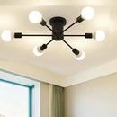 Moderne LED-Deckenleuchte im nordischen Industrie-Stil