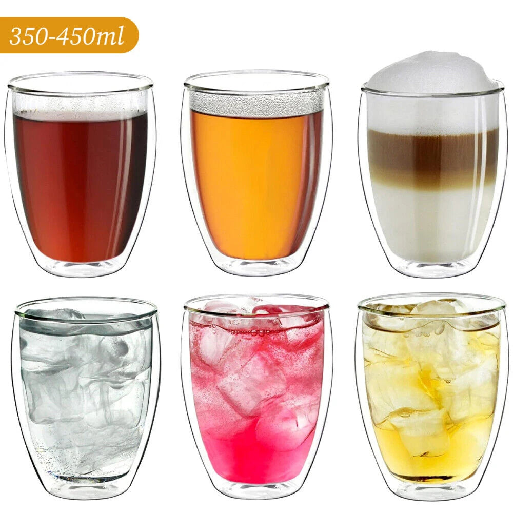 Verre double paroi isolant pour cafe biere eau - vue 5 sur 7