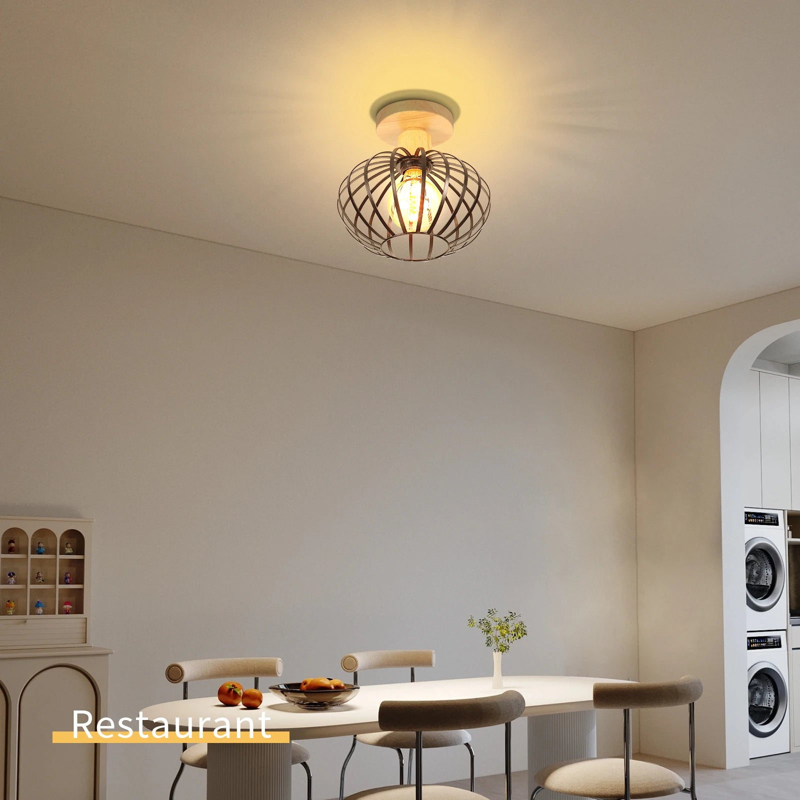 plafonniers led nordiques pour intérieur restaurant galerie salon - vue 4 sur 7