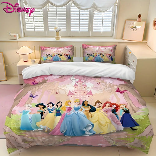 housse de couette blanche-neige et princesse bell pour Noël