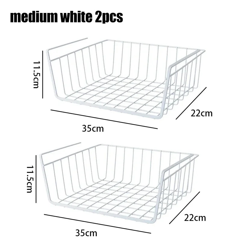 panier de rangement suspendu en métal pour espace de travail et rangement - vue 12 sur 18