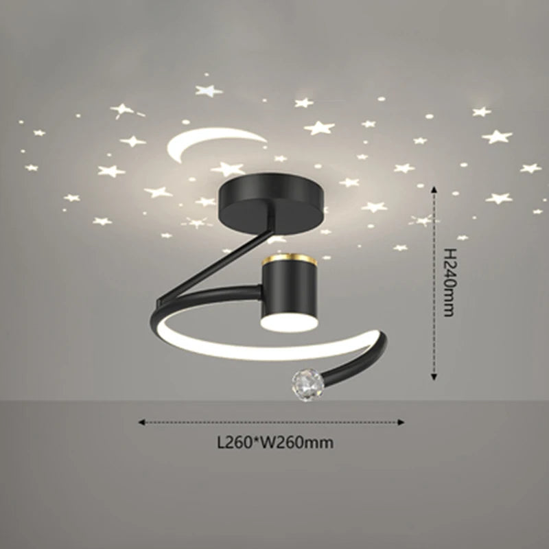 Moderner LED-Deckenleuchte für Innen- und Außendekoration - vue 9 sur 10