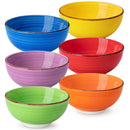 ensemble 6 bols porcelaine vintage peints main service