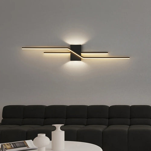 Applique murale LED modernes noir blanc maison intérieur éclairage applique murale - vue 5 sur 14
