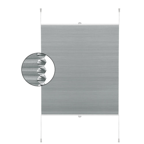 Store plissé alvéolé occultant sans percage pour fenetre