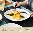 service assiettes ceramique malacasa elisa style minimaliste
