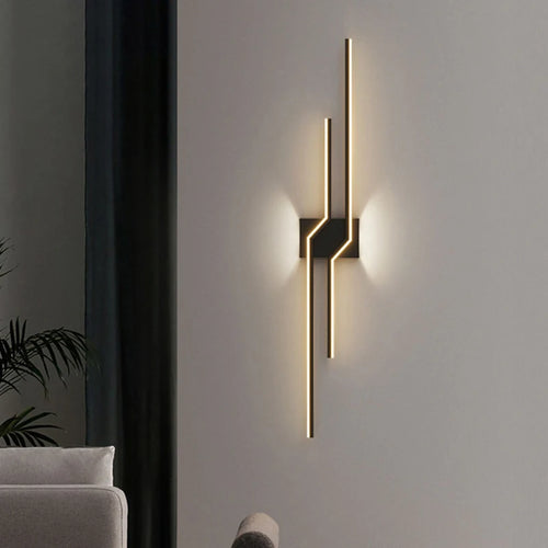 Applique murale LED modernes noir blanc maison intérieur éclairage applique murale - vue 2 sur 14