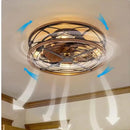 Salon plafonnier Invisible ventilateur lumière moteur à courant continu 110V 220V étude salle à manger lumière nordique moderne chambre ventilateur de plafond lumière