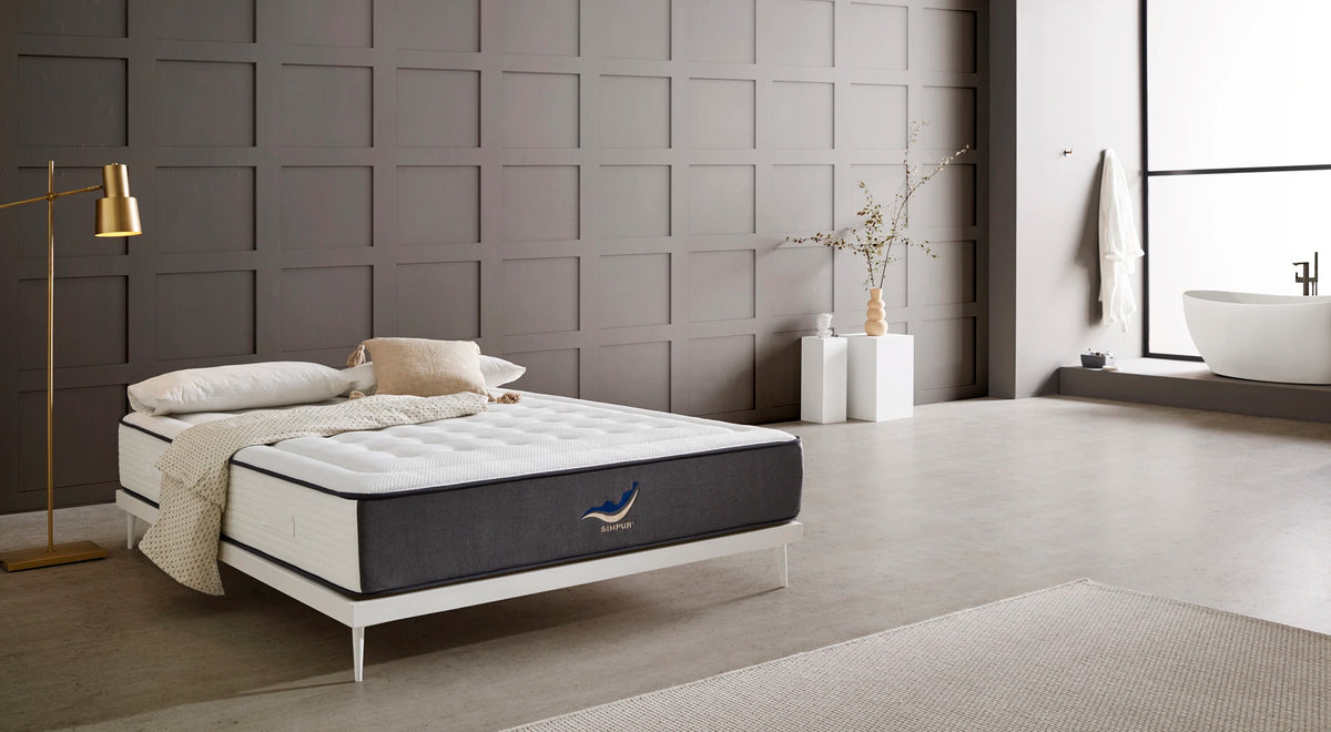 SIMPUR LOW COST, Exclusive Sport Visco mattress | Height 30 cm | Viscoelastic | 13 comfort zones | High durability | Multilayer system
