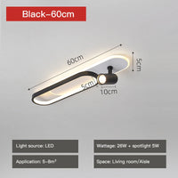 Plafond moderne à LEDs lumière avec projecteurs pour salon chambre cuisine couloir bande blanche allée lampe éclairage intérieur
