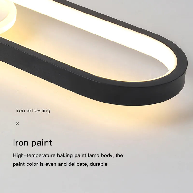 Plafond moderne à LEDs lumière avec projecteurs pour salon chambre cuisine couloir bande blanche allée lampe éclairage intérieur - vue 7 sur 14