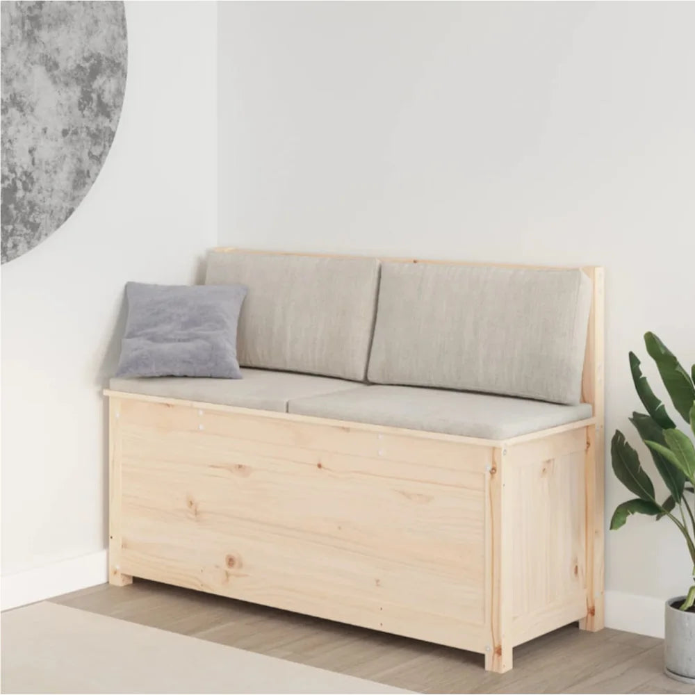 banc en bois avec rangement pratique pour votre intérieur - vue 9 sur 8