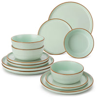 Service de table gres email brillant 12 pieces