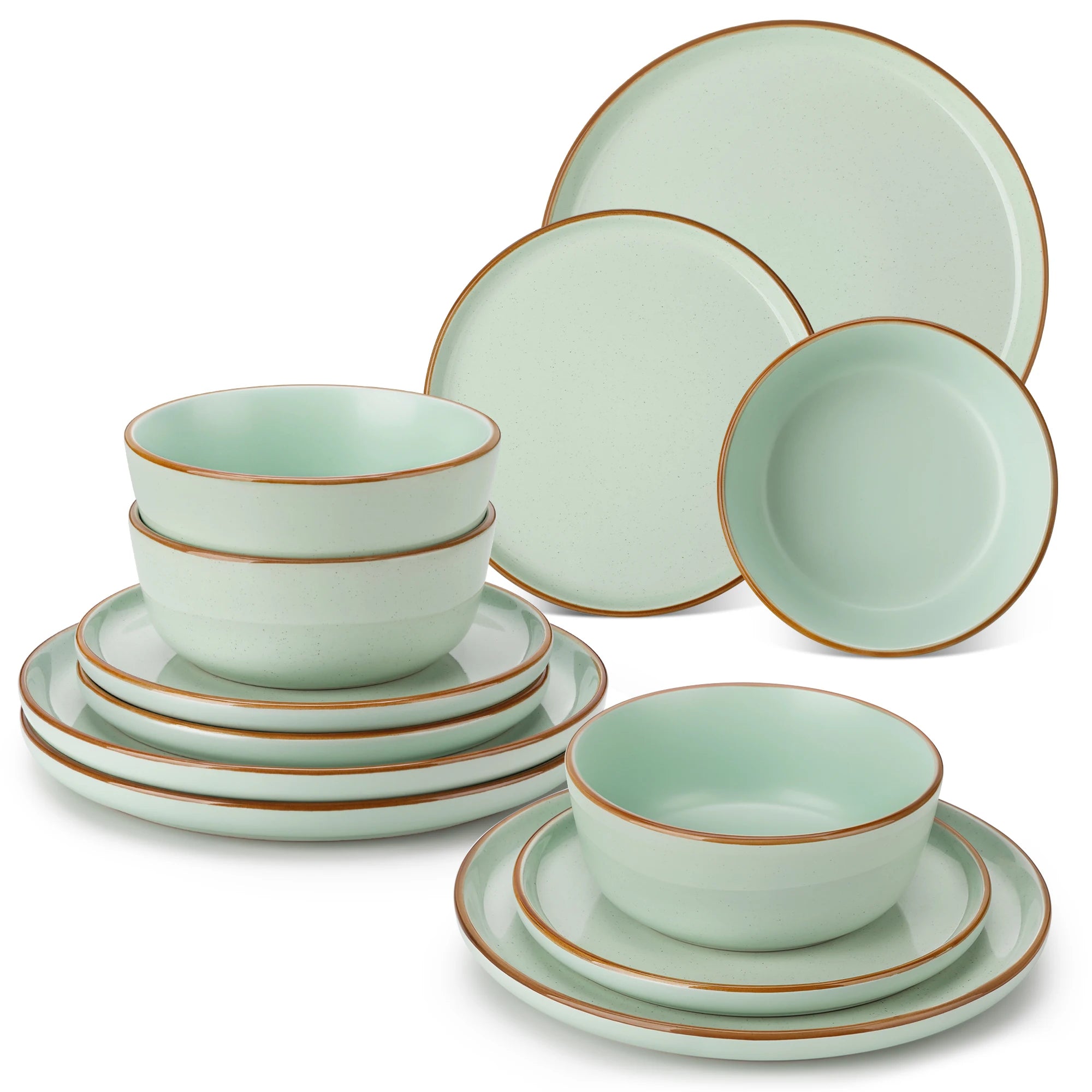 Service de table gres email brillant 12 pieces