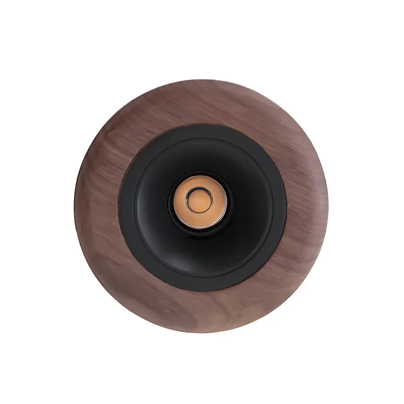 COD LED Recessed Lighting 5.11 Inch Walnut Wooden, Modern Wabi-Sabi, Wall Wash Downlight for Living Room, Bedroom, Dining, Study - vue 7 sur 7