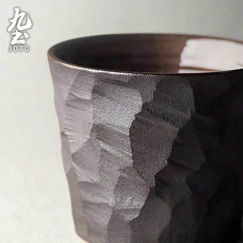Tasse café céramique artisanale style vintage rustique - vue 3 sur 7