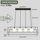 suspension moderne avec câble réglable et ampoule LED