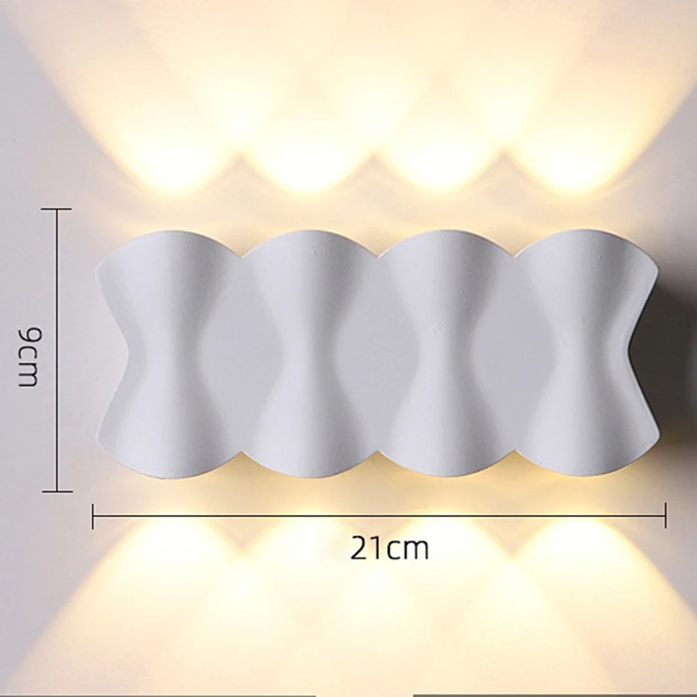 Dekorative LED-Wandleuchte für modernes Interieur
