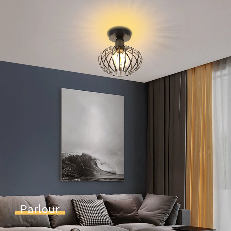 plafonnier moderne en fer nordique led pour décoration intérieure