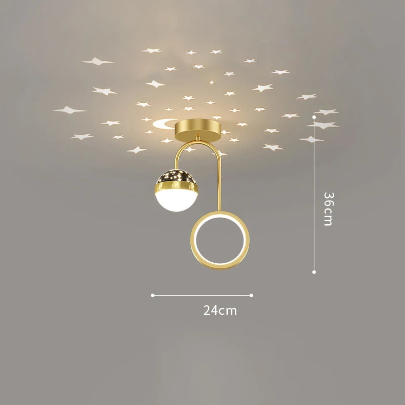Moderner LED-Deckenleuchte für Innen- und Außendekoration - vue 8 sur 10